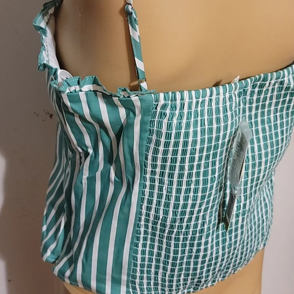 NWT Gianni Bini summer emerald green top large - Picture 5 of 7